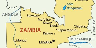 Karte von kitwe, Sambia