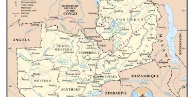 Karte von road zambi
