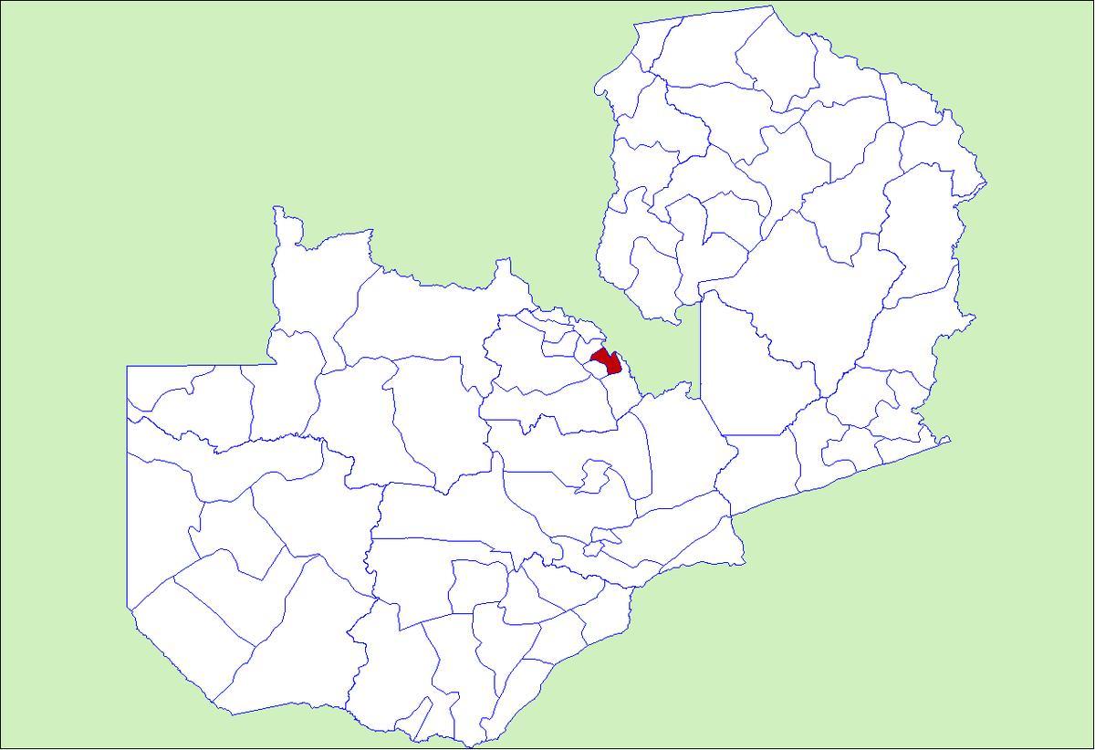 Karte von ndola Sambia