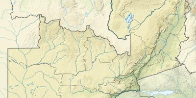 Karte von Sambia Fluss 